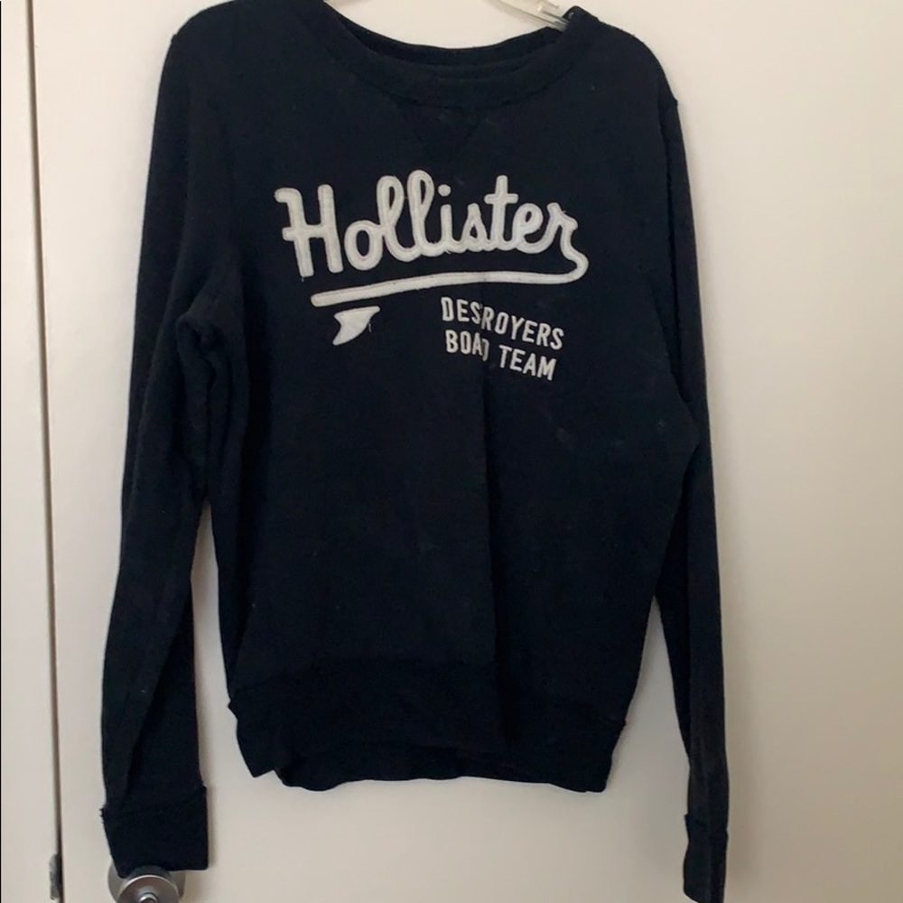 Navy Hollister crew neck sweater
